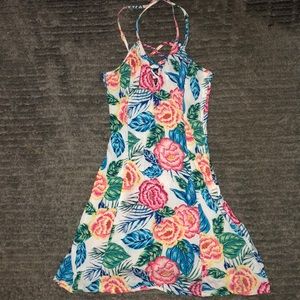 H&M floral print skater dress